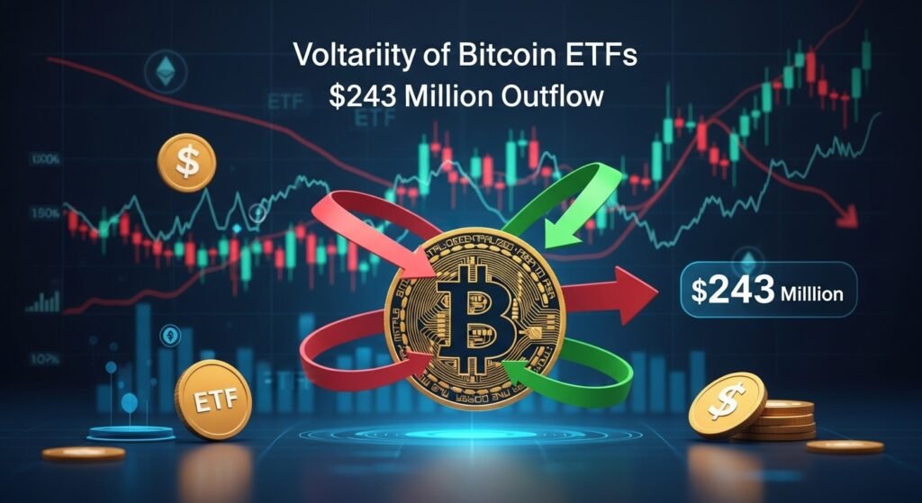 Bitcoin ETFs Bleed $243M Amid Market Pullback — Is the Rally Over?