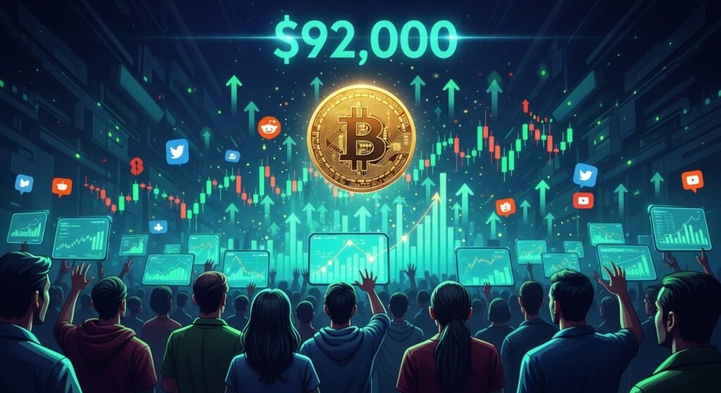 Santiment Warns FOMO Could Return if Bitcoin Hits $92K