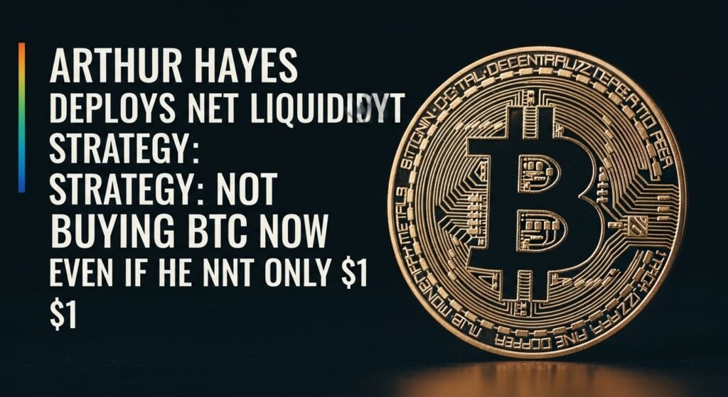 Arthur Hayes Deploys Net Liquidity Strategy Not Buying BTC Now Even If He Has Only $1