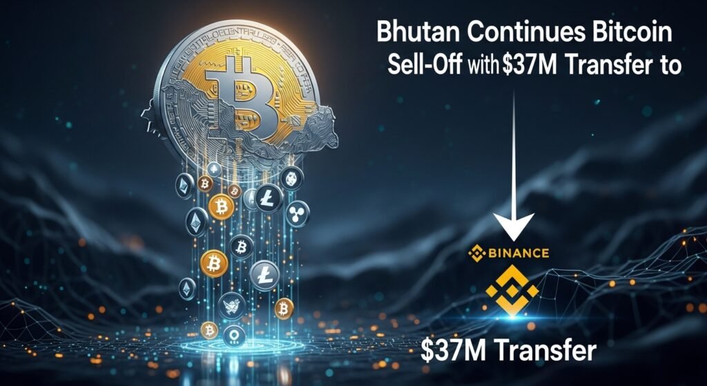 Bhutan Continues Bitcoin Sell-Off with $37M Transfer to Binance
