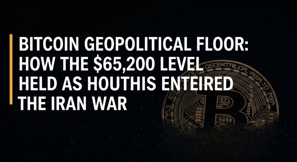 Bitcoin Geopolitical Floor How the $65,200 Level Held as Houthis Entered the Iran War