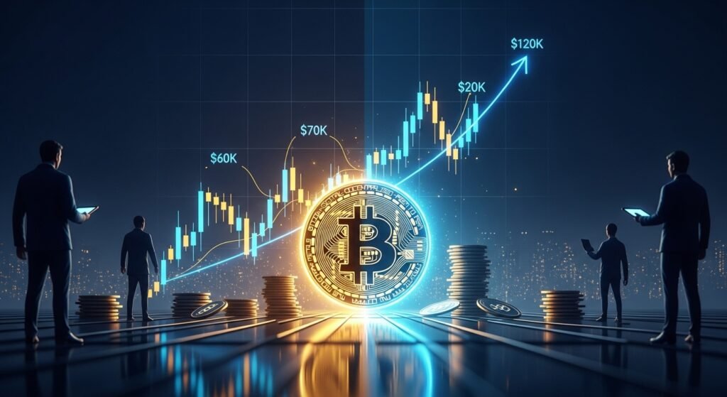 Bitcoin High-Stakes March $120K Forecasts Meet the $60K–$70K Accumulation Grind