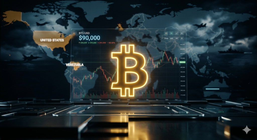 Bitcoin Holds Near $90K Despite US–Venezuela Military Shock