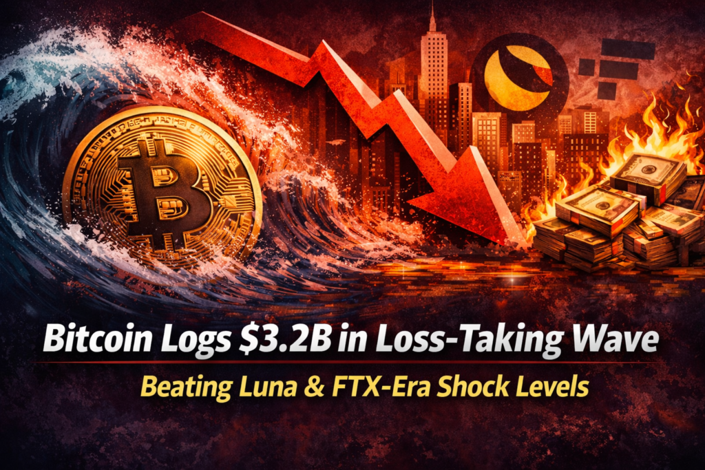 Bitcoin Logs $32B In Loss Taking Wave, Beating Luna And FTX Era Shock Levels