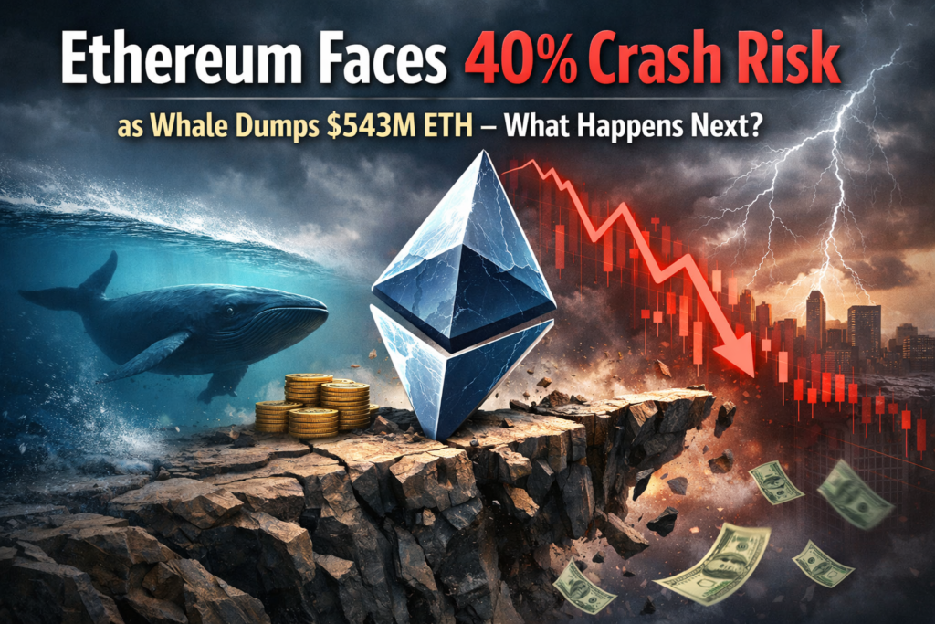Ethereum Price Faces 40% Crash Risk as Legendary Whale Dumps $543M ETH – What Happens Next