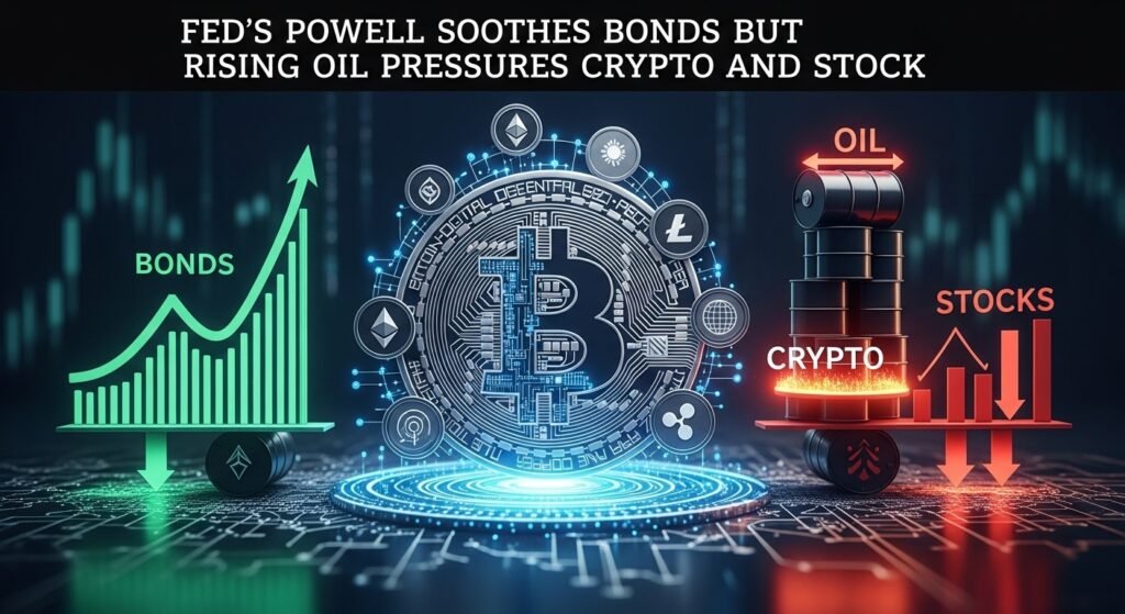 Fed’s Powell Soothes Bonds but Rising Oil Pressures Crypto and Stocks