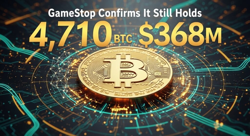 # GameStop Confirms It Still Holds 4,710 BTC Worth Roughly $368M ## GameStop Bitcoin Holdings Confirmed GameStop has officially confirmed that it continues to hold a significant amount of Bitcoin on its balance sheet. The company’s disclosure shows that it owns 4,710 BTC, a position that has drawn strong attention from both traditional investors and the crypto community. This move highlights how even legacy retail brands are increasingly exploring digital assets as part of their broader financial strategy. At current market valuations, the company’s Bitcoin holdings are worth approximately $368 million. This figure places GameStop among the notable corporate holders of Bitcoin, signaling a continued commitment rather than a short-term experiment. The confirmation reinforces the idea that the company is willing to maintain exposure to cryptocurrency despite volatility in the market. ## Why GameStop Is Holding Bitcoin GameStop’s decision to hold Bitcoin appears to be part of a wider strategy focused on diversification and financial resilience. By allocating part of its treasury into digital assets, the company is aiming to reduce reliance on traditional cash reserves and explore alternative stores of value. This approach reflects a growing trend among corporations seeking protection against inflation and currency fluctuations. In addition, holding Bitcoin positions GameStop within the evolving digital finance ecosystem. Many companies are beginning to view crypto not just as an investment, but as a strategic asset that aligns with future technological and financial innovation. For GameStop, this move may also signal an effort to stay relevant in a rapidly changing market landscape where digital transformation plays a key role. ## Market Impact and Investor Reaction The confirmation of GameStop’s Bitcoin holdings has sparked mixed reactions across the market. Some investors see it as a bold and forward-thinking move that could strengthen the company’s long-term financial position. Others remain cautious, pointing to Bitcoin’s price volatility and the potential risks associated with holding large crypto reserves. Despite differing opinions, the announcement has added to the broader narrative of increasing corporate adoption of cryptocurrency. It highlights how more publicly traded companies are gradually integrating digital assets into their balance sheets. This trend could influence future investment strategies and encourage further institutional participation in the crypto market. ## FAQs **Why does GameStop hold Bitcoin?** GameStop holds Bitcoin as part of a broader strategy to diversify its treasury and explore alternative stores of value. **How much Bitcoin does GameStop own?** The company holds 4,710 BTC according to its latest confirmation. **Is this a common practice among companies?** It is becoming more common as more corporations explore cryptocurrency as a financial asset. **Does Bitcoin affect GameStop’s stock performance?** Bitcoin holdings can influence investor sentiment, but stock performance depends on multiple business factors.