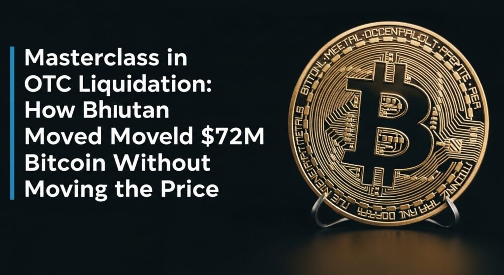 Masterclass in OTC Liquidation How Bhutan Moved $72M Bitcoin Without Moving the Price