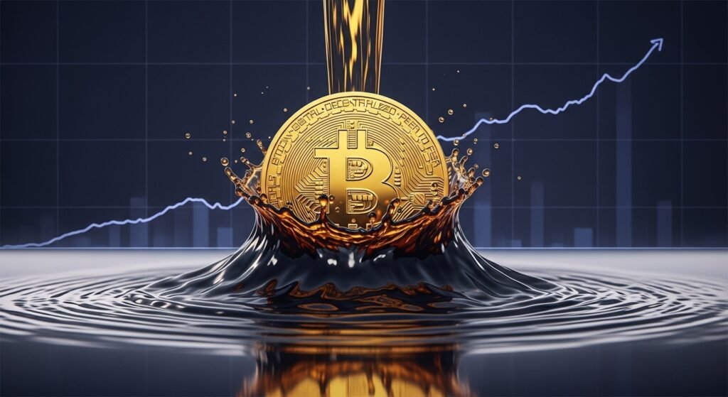 Oil Surges Near $100 Stalling Bitcoin Breakout