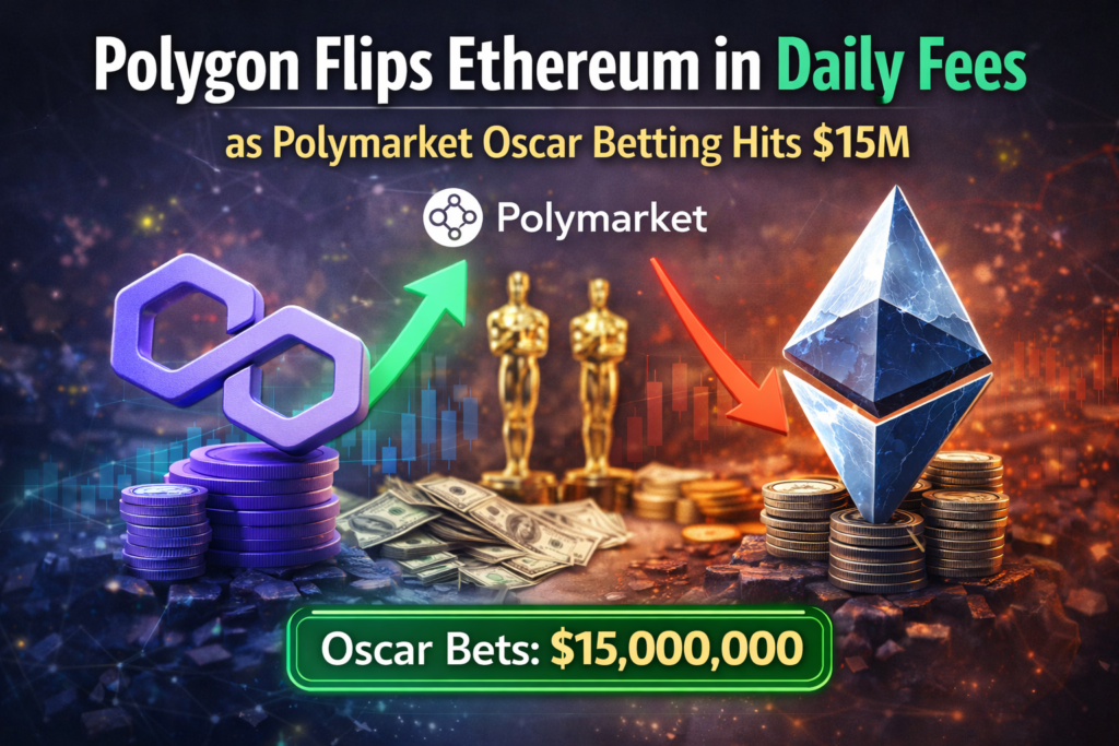 Polygon Flips Ethereum in Daily Fees as Polymarket Oscar Betting Hits $15M
